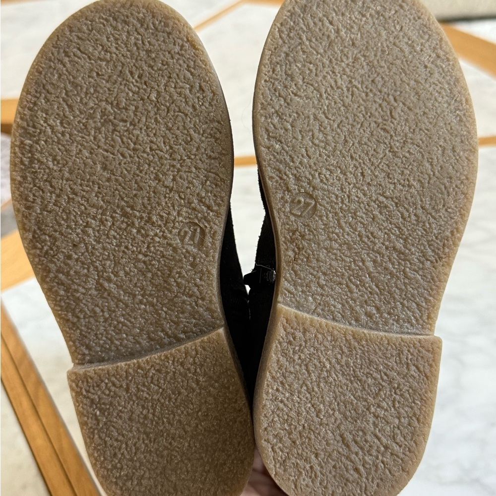 Little Eric Navy Suede Fur-Lined Ankle Boots (size 27) - Picture 6 of 6